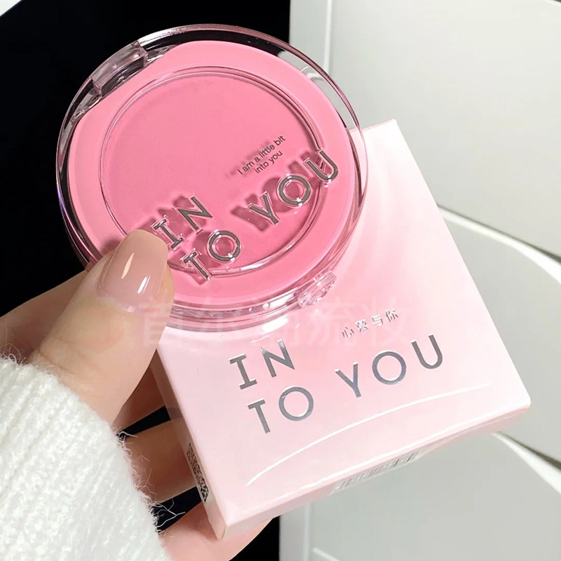 intoyou蓬蓬腮红膏粉多用pw04膨胀色收缩晒红2025新款into you女