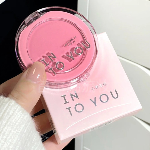 INTOYOU腮红膏粉色系哑光膨胀色
