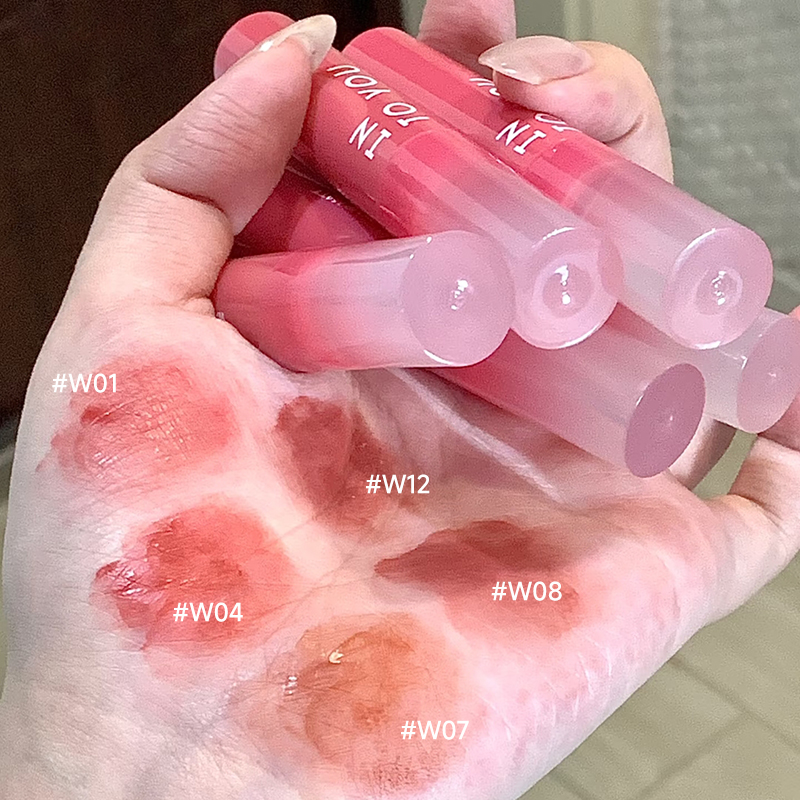 intoyou水雾唇釉镜面水光裸色不沾杯w04心慕与你口红w01第二代w08