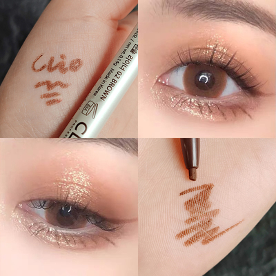 clio珂莱欧眼线笔眼线胶笔不晕染防水持久极细棕色自然卧蚕笔好品