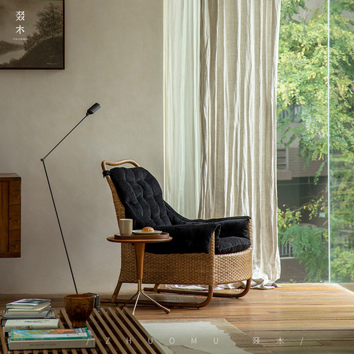 叕木设计师款雪车藤椅