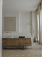 wood: Japanese wabi-sabi style TV cabinet, homestay hotel designer, old wood, retro living room, Japanese solid wood furniture thumbnail 7
