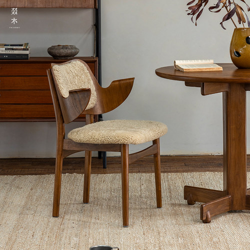 叕木法式复古风汉斯手势椅