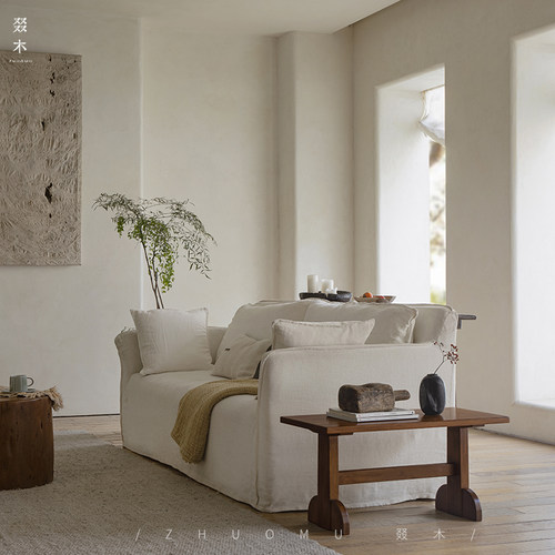 叕木侘寂复古风实木茶台民宿桌子