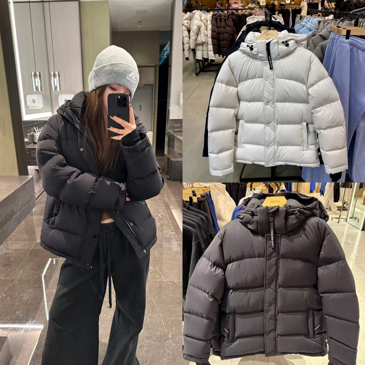 加拿大aritzia羽绒服女tna泡芙鹅绒服五格加厚保暖连帽外套冬季