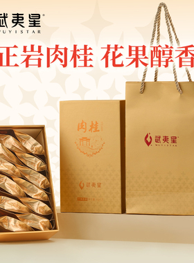 武夷星山语肉桂sy1600礼盒装96g 武夷岩茶大红袍正岩肉桂乌龙茶叶