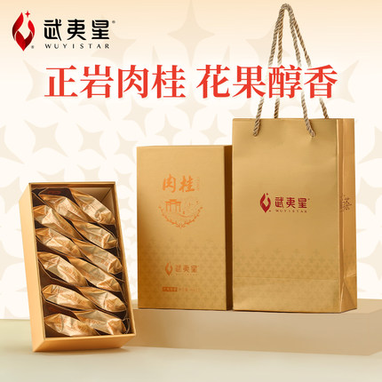 武夷星山语肉桂sy1600礼盒装96g 武夷岩茶大红袍正岩肉桂乌龙茶叶