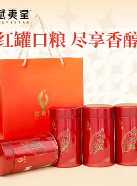 武夷星AM500大红袍罐装500g 武夷岩茶武夷山大红袍散装乌龙茶茶叶
