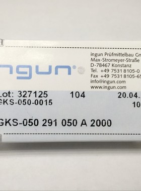 INGUN探针GKS-050 291 050A2000国产英钢测试针50MIL尖针ICT治具