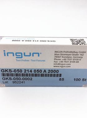 德国原装INGUN探针GKS050 214 050A2000镀金四爪针 英钢测试探针