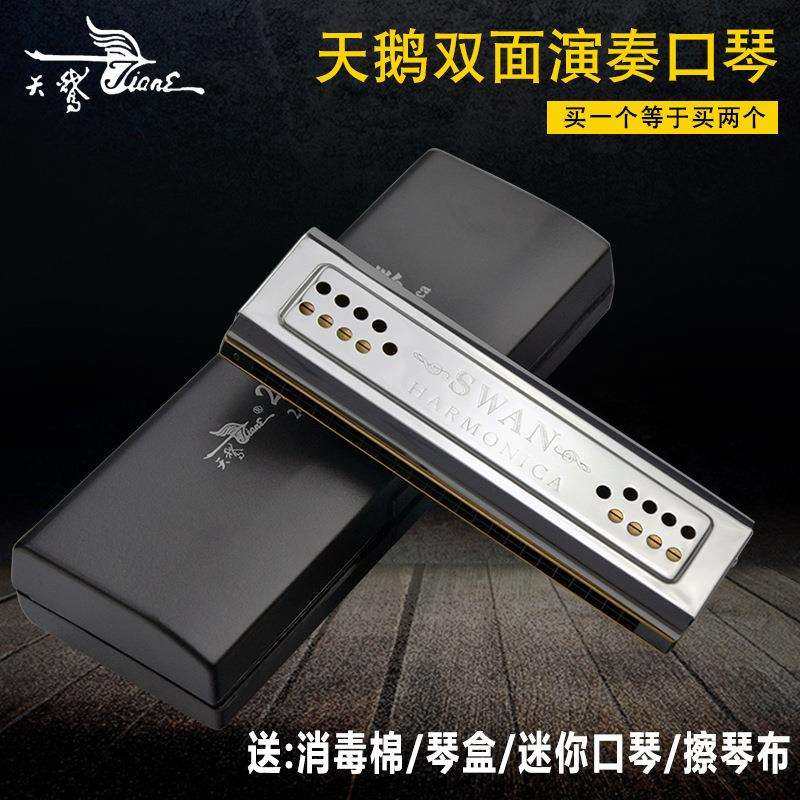 天鹅口琴24孔复音双面双调C调G调学生儿童初学者成人专业演奏乐器,手表,配件,淘宝优惠券,粉丝福利购,淘宝优惠卷