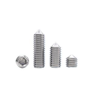 304不锈钢DIN914细牙紧定GB78无头幼牙止付机米顶丝M8M10M12