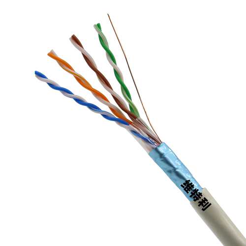 广东维特利网络线厂家 cat5e超五类FTP单屏蔽过测双绞线 通信产品