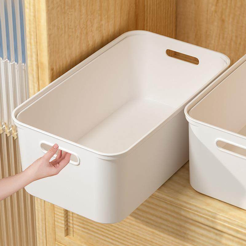 拍1发4家用整理盒裤子衣服收纳箱筐塑料放衣柜收纳分层神器收纳盒