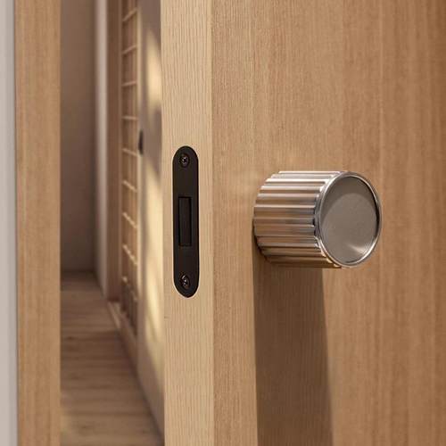极简锁圆球形卧室室内隐形门锁静音磁吸生态家用木门通用型门把手