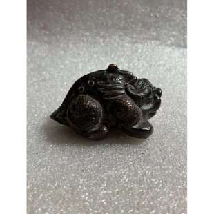 古董古玩铜器金蟾北辽金时期小铜金蟾小号家居复古工艺送朋友