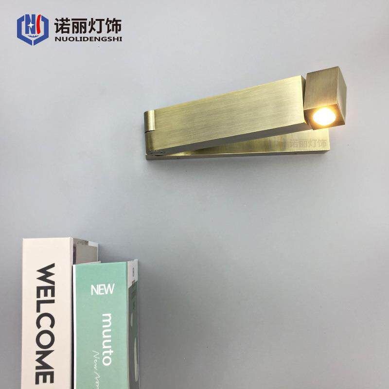 小壁灯后现代简约床头酒店客房 卧室汽车房车游艇折叠护眼阅读灯