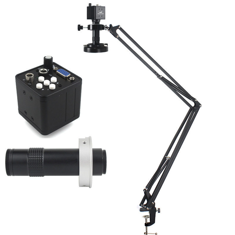 130倍高清VGA接口·工业相机悬臂支架工业电子显微镜相机