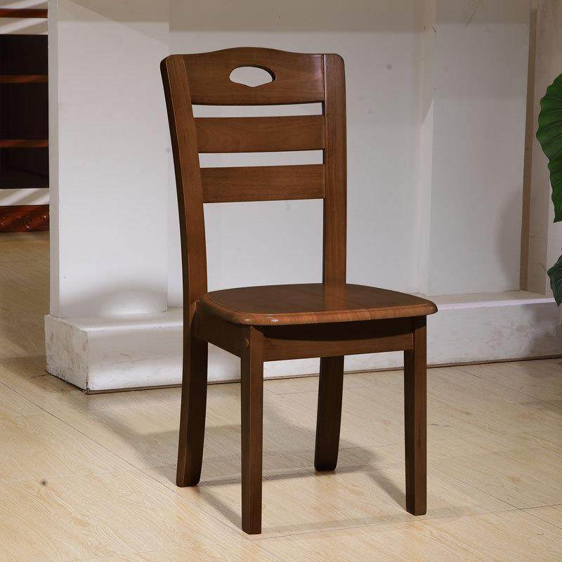 全实木椅子靠背椅白色餐椅家用餐桌椅饭桌餐椅现代简约餐厅用椅