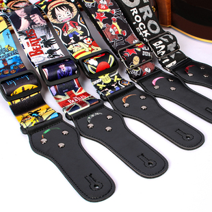 吉他背带加厚加宽男女生通用摇滚棉质琴带电木吉他带贝斯演出肩带