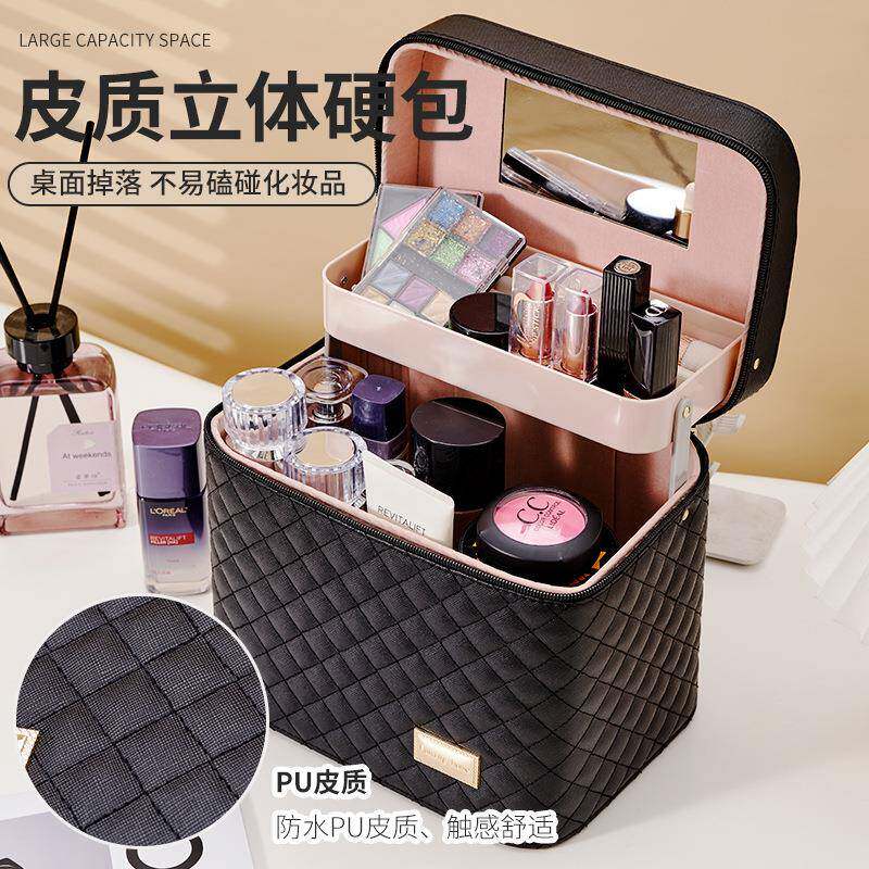 多功能化妆箱大容量美甲护肤品工具箱外出化妆师专业收纳箱子扩容