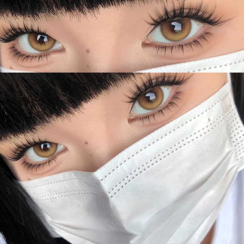 jellydoll美瞳玉兰青花可可球山茶花大直径半年抛隐形眼镜正品8ST