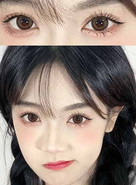 FullyGift日心说美瞳半年抛琥珀棕大直径隐形眼镜官网旗舰店6st