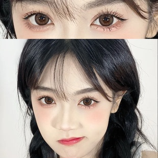 FullyGift日心说美瞳半年抛琥珀棕大直径隐形眼镜官网旗舰店6st