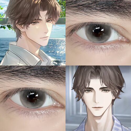 易遇cos美瞳灰色半年抛男小大直径世界之外漫展隐形眼镜年抛DST