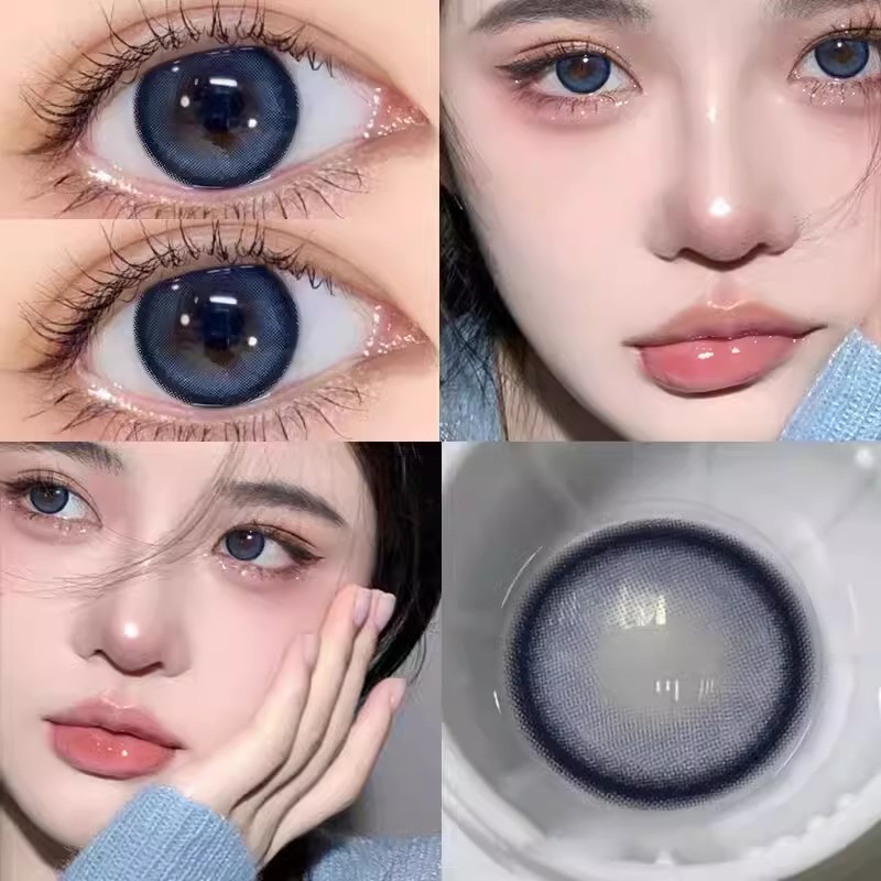 fullygift诞生泪时美瞳香槟起时决心泪时半年抛大直径隐形眼镜3tb