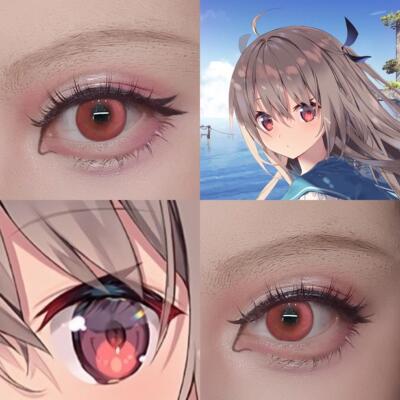 亚托莉cos美瞳半年抛大直径ATRI我挚爱的时光漫展彩色隐形眼贺ah