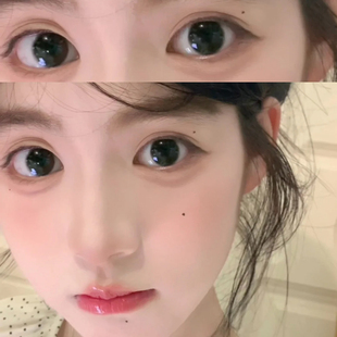 tompig黑蛋仔美瞳奶汁兔丸巴斯克玫瑰同款三明治工艺隐形眼镜6ST