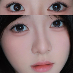 eyepony羁绊眼泪美瞳黑灰色半年抛混血大小直径三明治隐形眼镜5tb