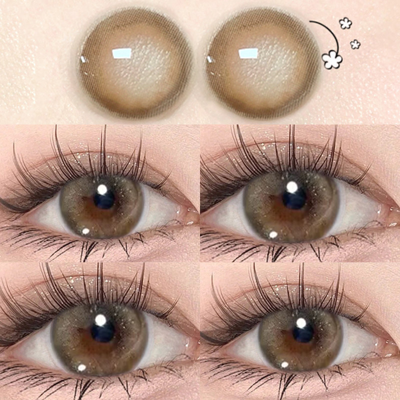 choil胭脂棕美瞳半年抛两片装棕色小直径14.2隐形眼镜6tb,隐形眼镜/护理液,彩色隐形眼镜,淘宝优惠券,粉丝福利购,淘宝优惠卷