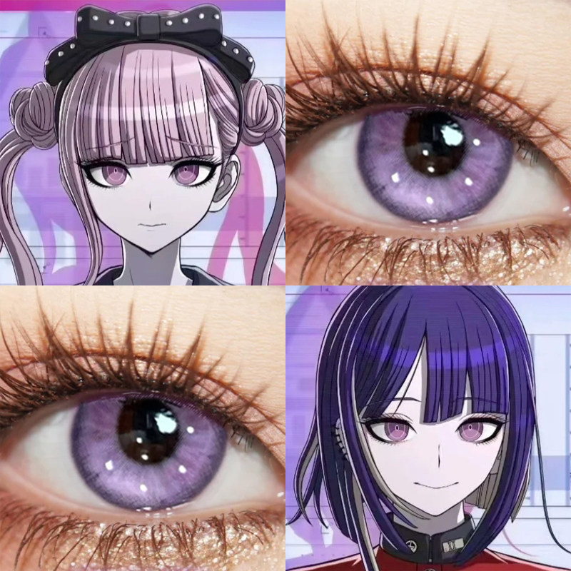 九十九过子/今马cos美瞳半年抛百日战纪大直径紫隐形眼镜漫展3tb