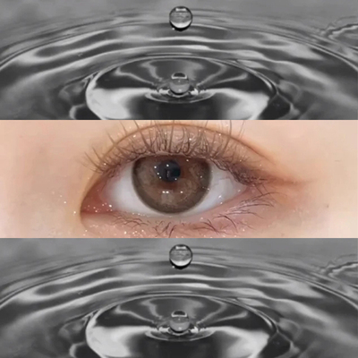 toastnomi美瞳水滴光晕半年抛混血纯欲灰色大直径彩色隐形眼镜5ST