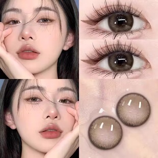 OLENS琉璃黑小鹿棕美瞳日抛10片自然婚纱照小直径彩色隐形眼镜6st