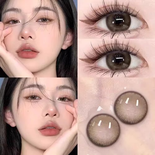 OLENS琉璃黑小鹿棕美瞳日抛10片自然婚纱照小直径彩色隐形眼镜6st