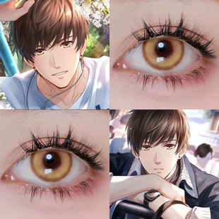 白起COS美瞳恋与制作人金棕色显色DOYA时空金日抛漫展游仙金棕AH