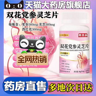 济堂直播同款 双花党参灵芝片官方旗舰店美恩元 灵芝片药房直售5BC