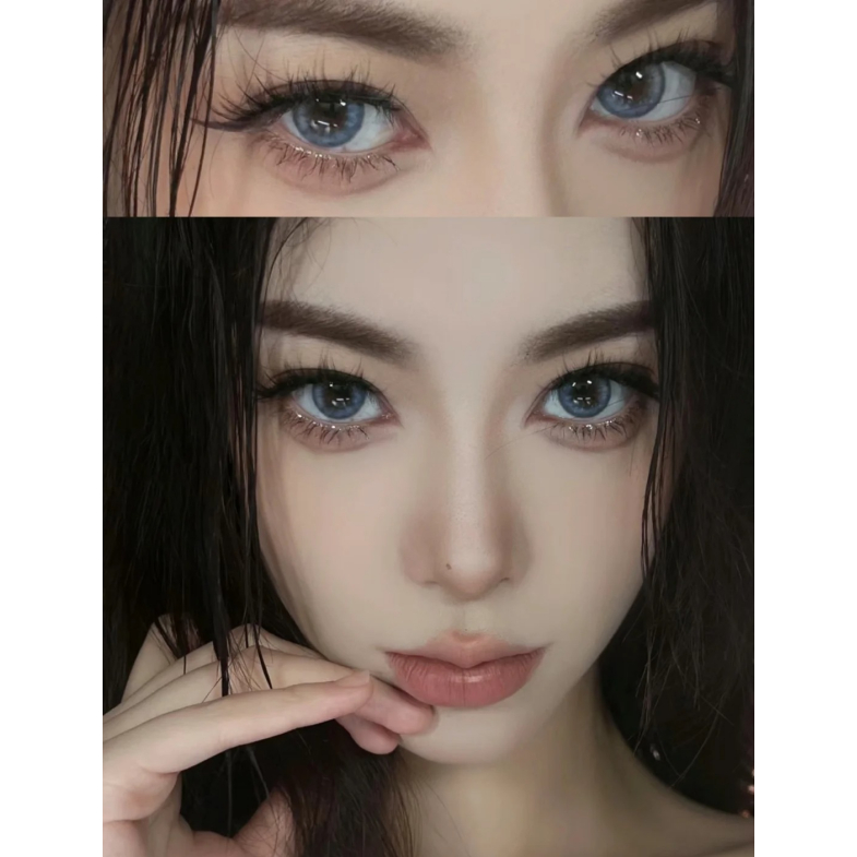 NEOCOULER巴斯克冰蓝色美瞳日抛10片正品官方大直径隐形眼镜6st