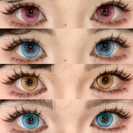 yukicon美瞳cos日抛黄金魔法玫瑰精灵天使之泪恶魔之眼金色鲤贺ah