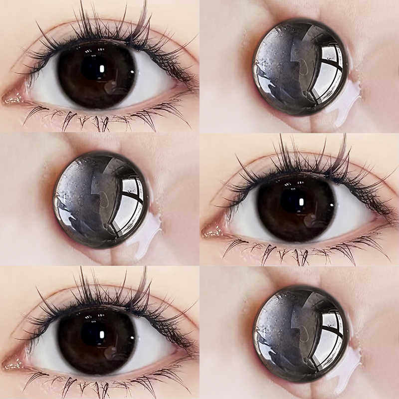 chonos黑皮蛋日抛美瞳山核桃暮色水光10片装次抛同款隐形眼镜5ST