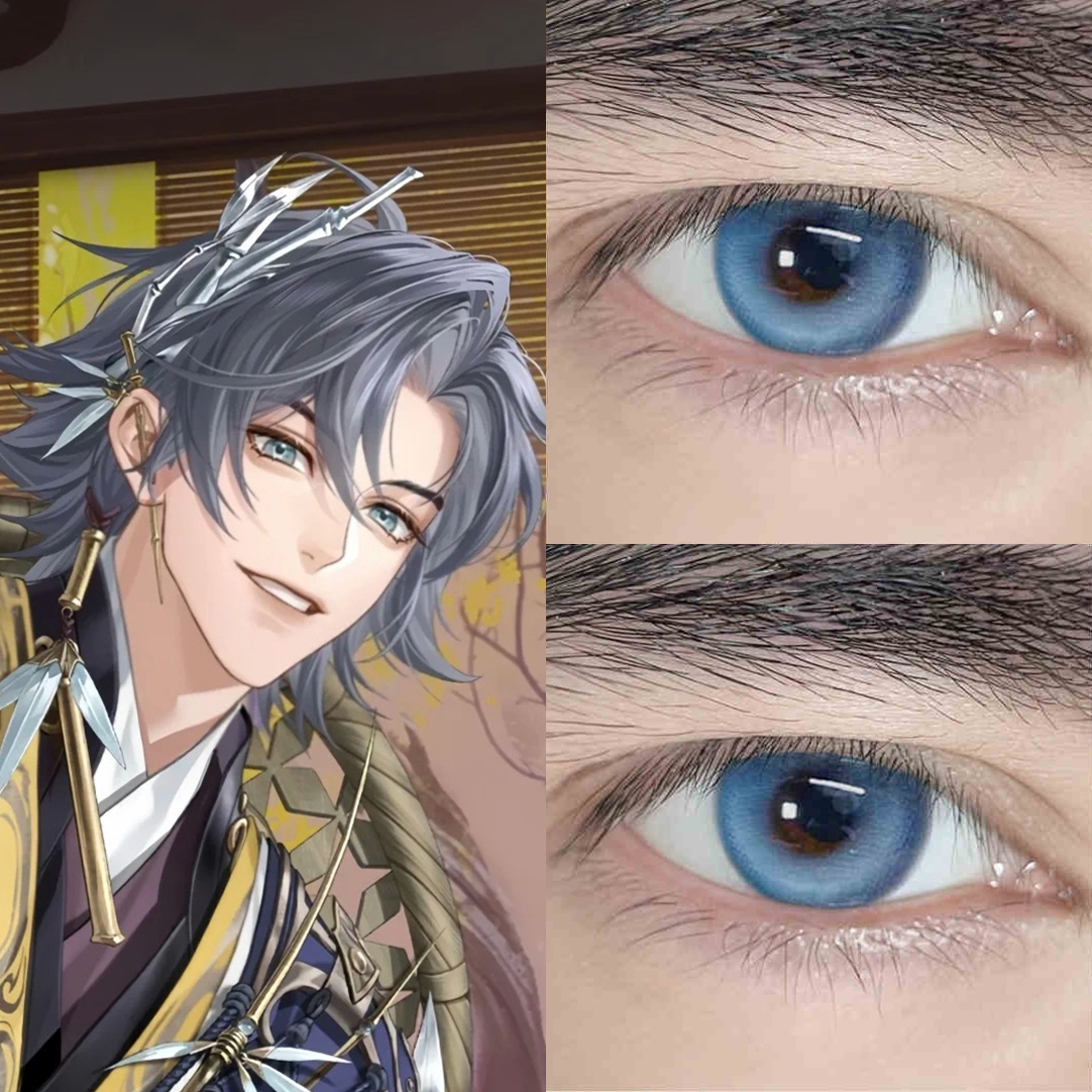 祢衡cos美瞳半年抛代号鸢混血大直径隐形近视眼镜蓝色漫展年抛8ST