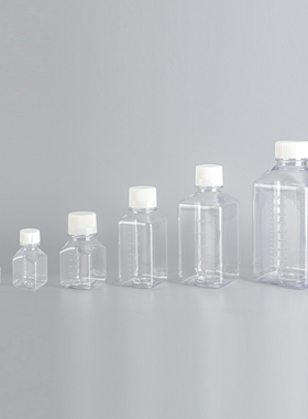 NEST耐思334001方形试剂瓶1000mlPET灭菌 方形试剂瓶 培养基瓶 4个/袋