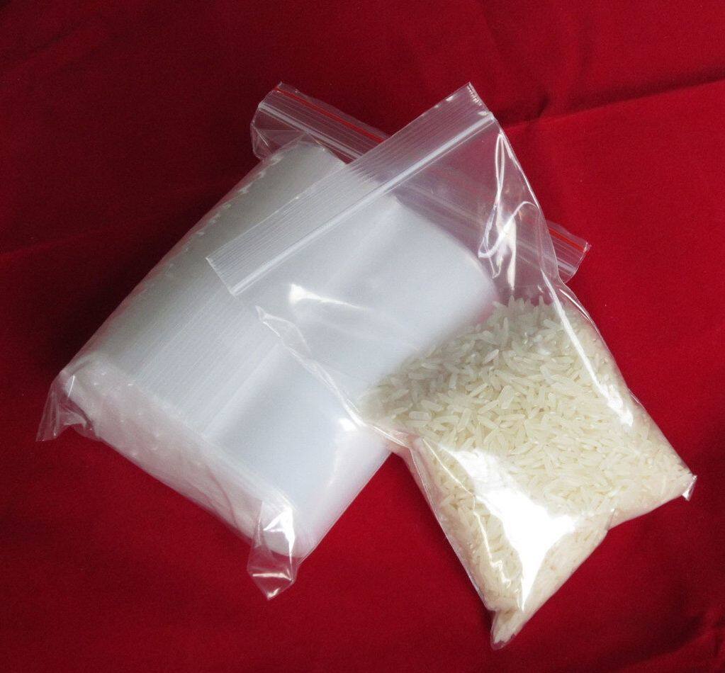 塑料pe夹链自封袋 双面8丝 1-12# 100个/包