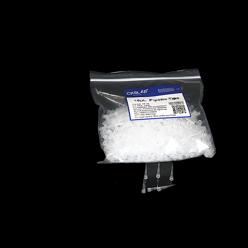 CKSLAB 移液吸头  移液吸头10UL/200UL/300UL/1000UL/5ml/10ml 袋装吸头无RNA DNA酶