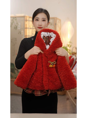 【南瓜】特厚款SC860女童冬季加绒加厚保暖连帽外套棉服拜年服