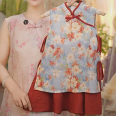 水墨画2025新款 新中式 SC326女童夏季 国风旗袍裙 惊鸿