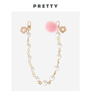 饰链条 包带挂件双扣头五金水貂毛球背包装 美物平方 珍珠包链条款